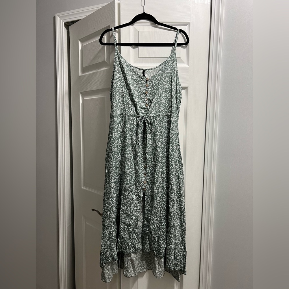 Floral Green Dress